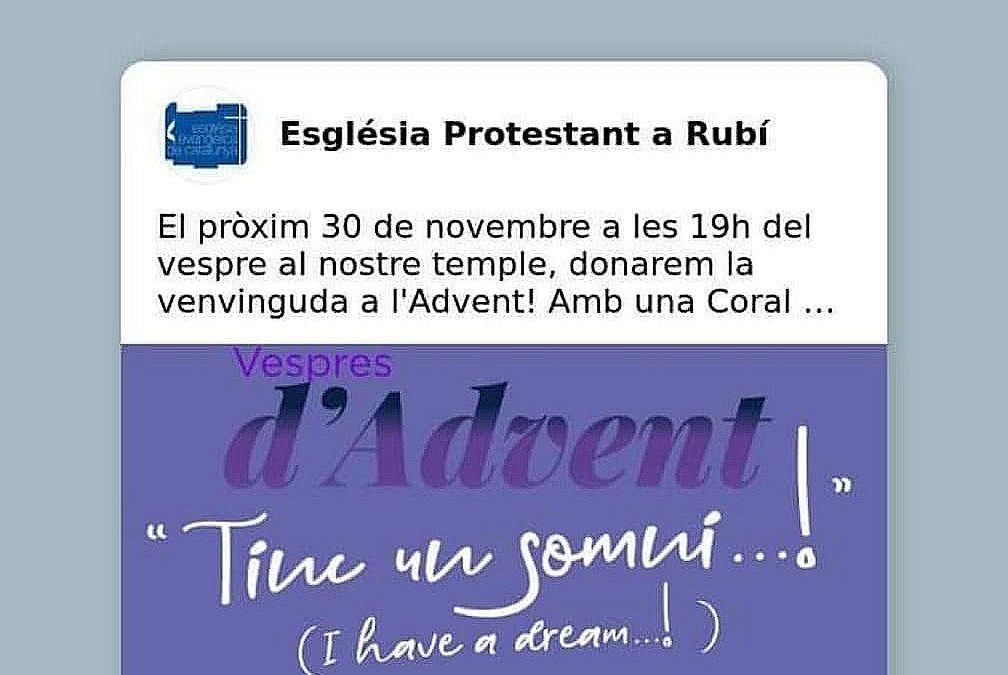 Vespres d’Advent